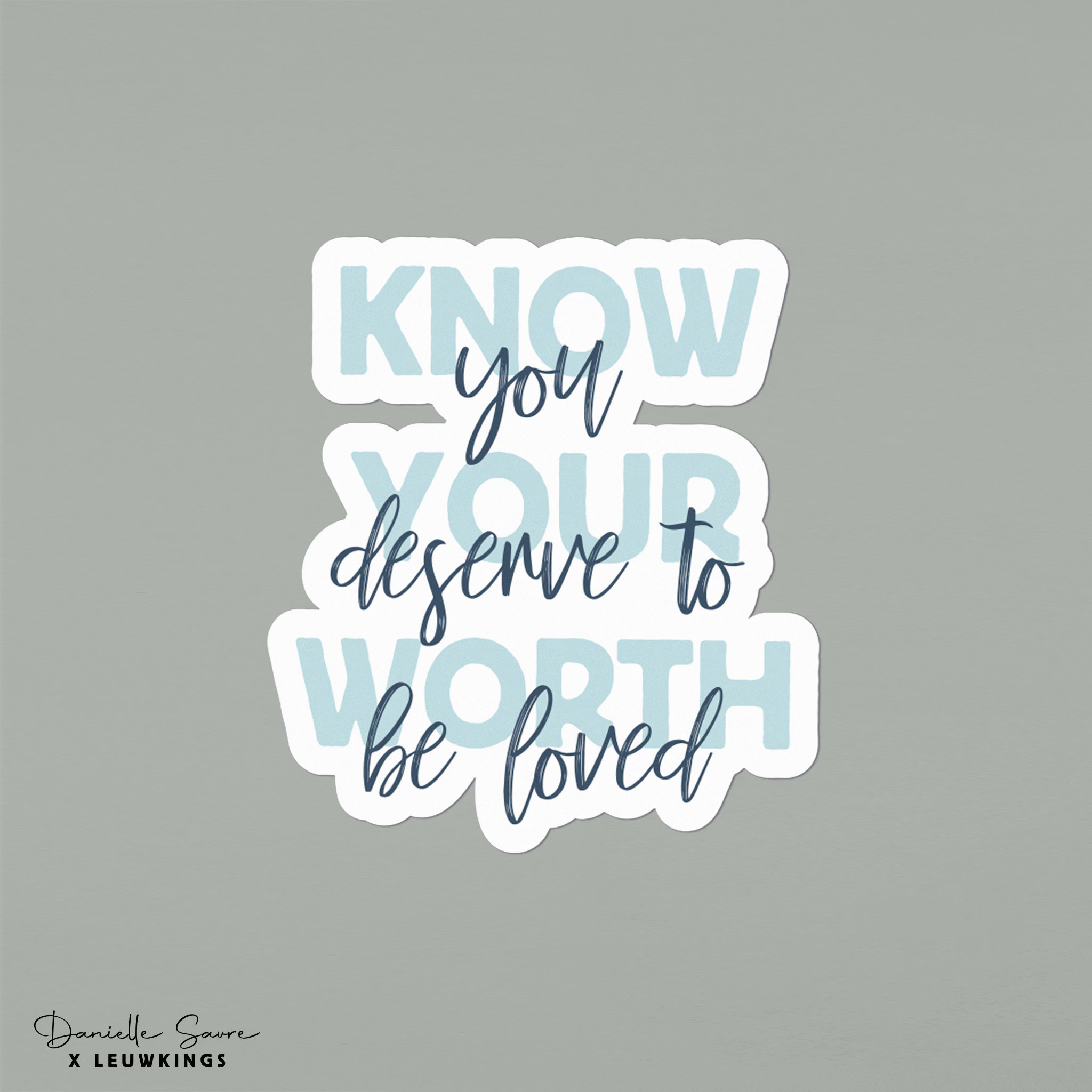 Sticker Know your worth
