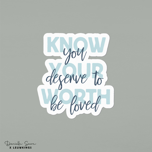 Sticker Know your worth