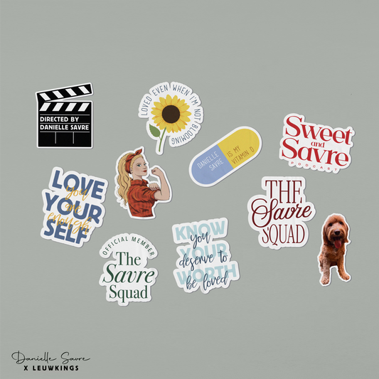 Set of 10 stickers